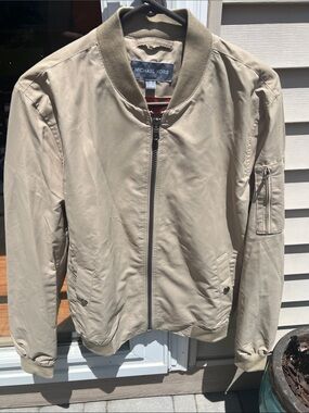 Michael Kors Men's Beige/Tan Bomber Jacket
